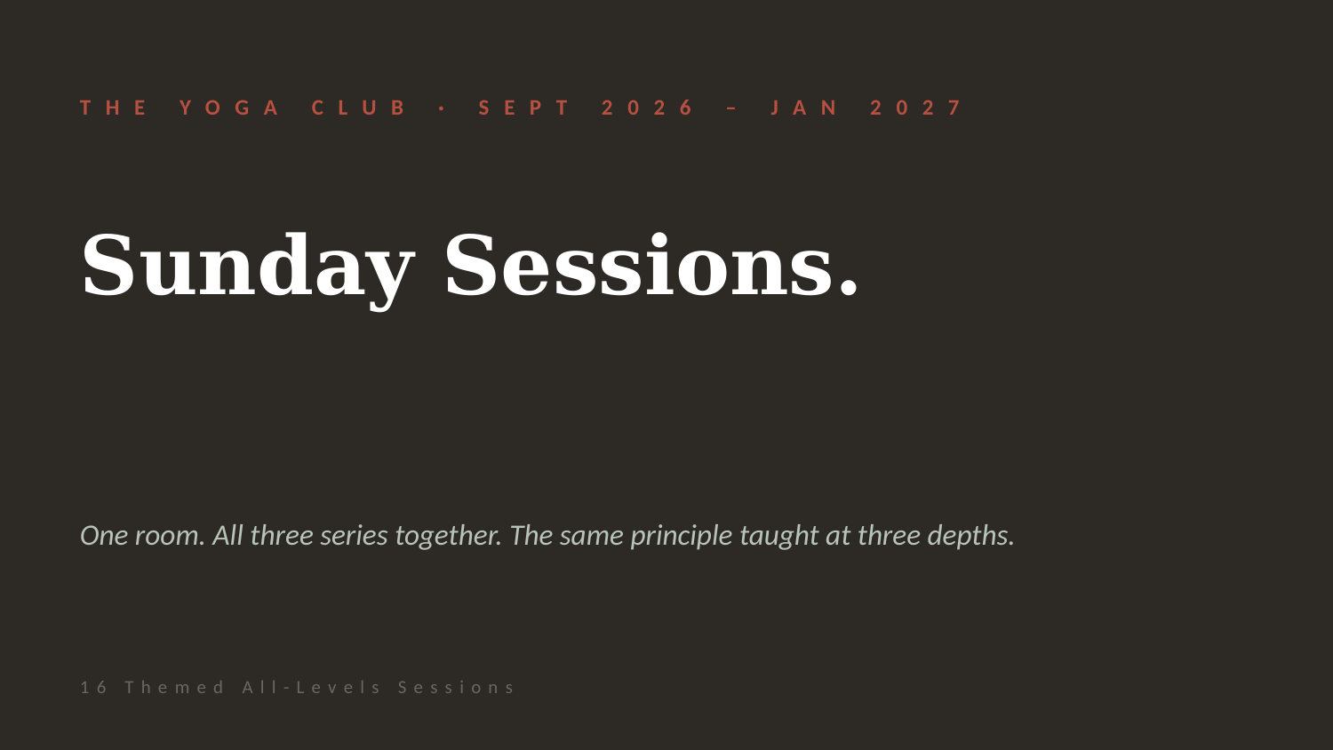 Sunday Sessions - all three series together